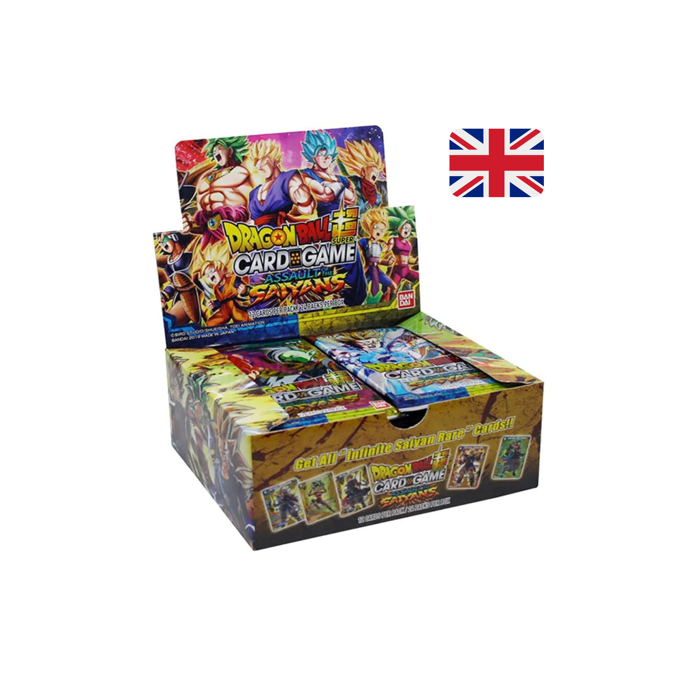 Dragon Ball Super Card Game Assault of the Saiyans Booster Display