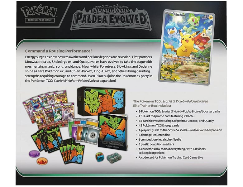 Pokémon Scarlet & Violet Paldea Evolved Elite Trainer Box